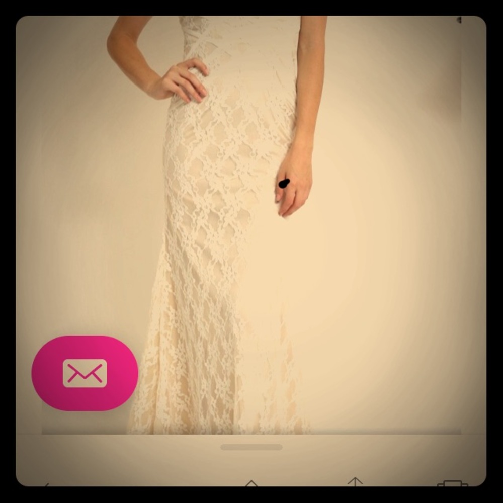 Beautiful X Taren wedding dress champagne & white